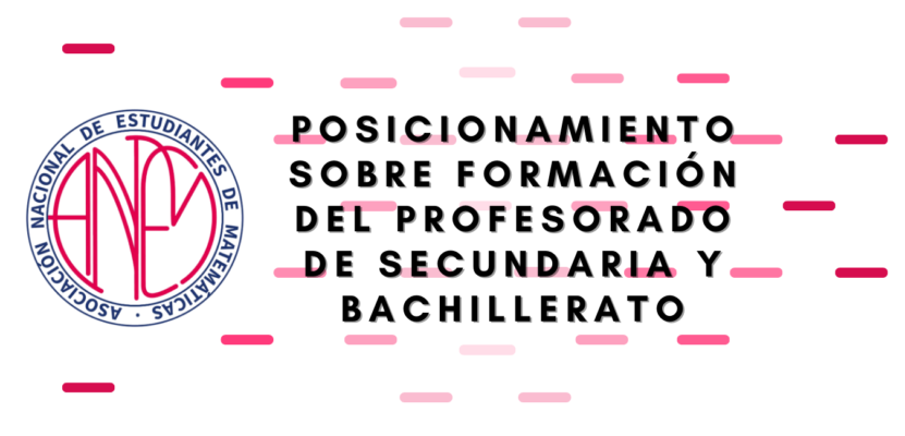 Posicionamiento sobre formación del profesorado de Secundaria y Bachillerato